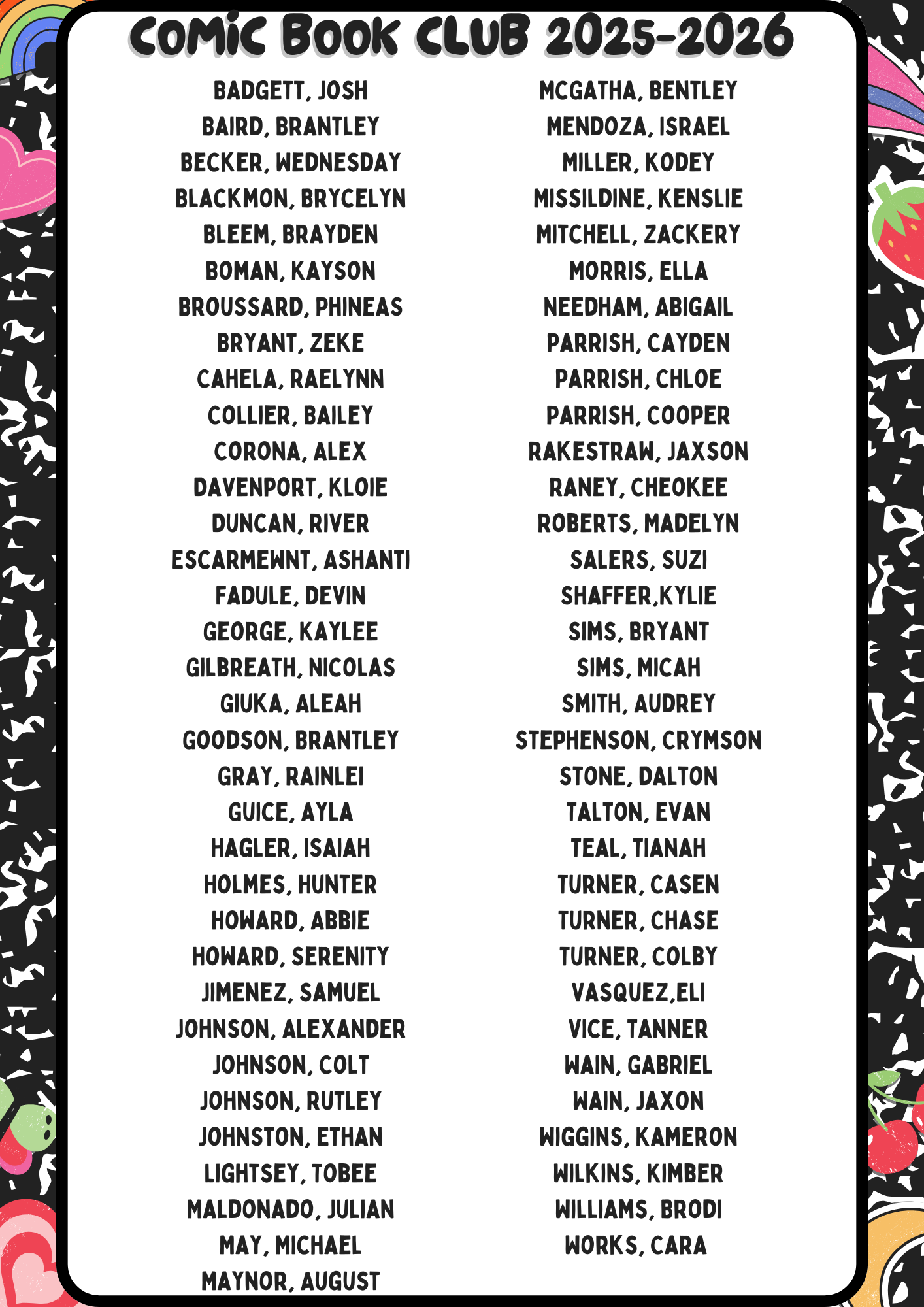 2025-2026 Roster